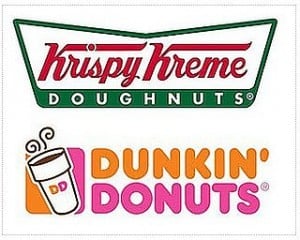 Dunkin Donuts Krispy Kreme