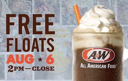 Free Root Beer Float by A&W