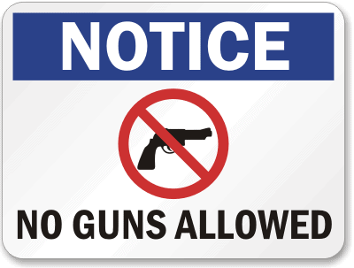 No Guns Allowed