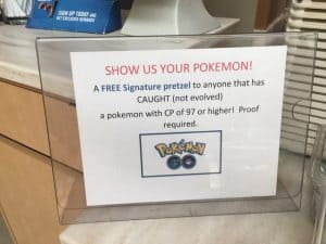 Pokemon players allowed at this restaurant