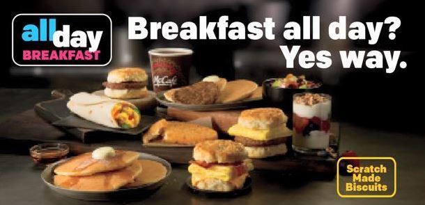 Breakfast all day at McDonald's