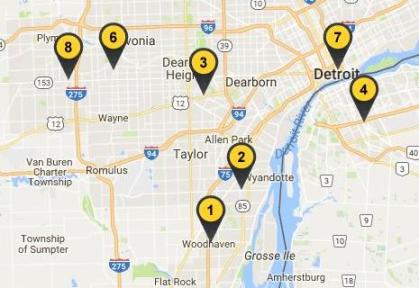 Buffalo Wild Wings locations downriver michigan