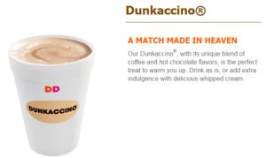 Dunkin Donuts Dunkaccino