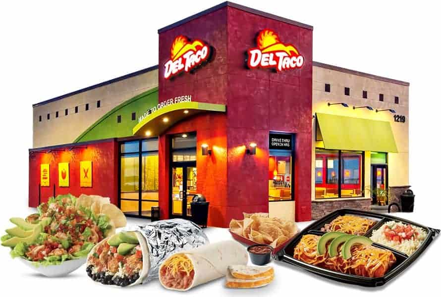 Del-Taco-building-and-menu-items