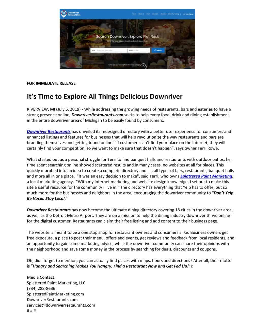 DownriverRestaurants_Press_Release_07.05.19