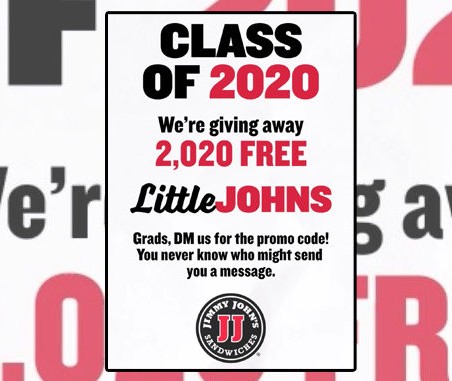 Jimmy-Johns-Celebrates-2020-Grads-With-Little-John-Sandwich-Giveaway