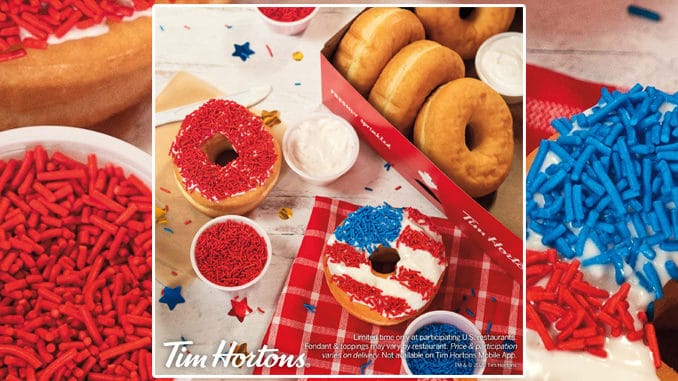 Tim-Hortons-Offers-New-Patriotic-DIY-Donut-Kit-Brings-Back-Independence-Day-Fireworks-Donut