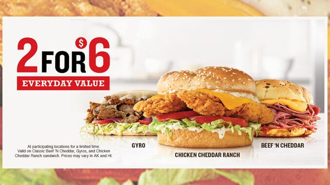 Arby’s-Brings-Back-Chicken-Cheddar-Ranch-Sandwich-As-Part-Of-2-For-6-Everyday-Value-Deal